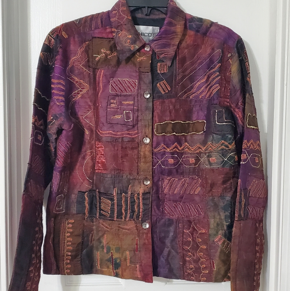 NWT Chico's silk jacket